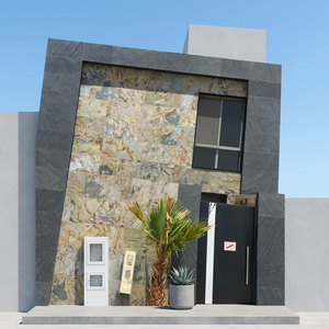 Flexible Black Shimmer Marble Stone Veneer Panels Waterproof Durable Eco-Friendly Luxury Design for Villa <b>Wall</b> Cladding Factory - Product Image 3