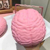 Jouet Squishy Cerveau Géant d'Halloween en TPR, à Rebond Lent, Anti-Stress et Relaxant pour l'Anxiété, 14 ans et plus