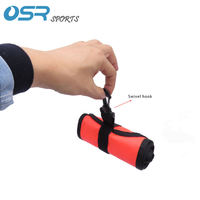 Bouée de sécurité gonflable pour la plongée libre, 60x6 pouces, en nylon, étanche, portable, écologique, signalisation de surface pour la pêche et la chasse aquatique