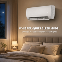 Climatiseurs électriques à fréquence variable R32 9000/12000/18000/24000/30000 BTU AC 220V/60Hz pour usage domestique HZ-01
