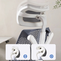 Chaise de bureau ergonomique en maille respirante haut de gamme pour la maison et l'ordinateur, chaise réglable confortable pour hôpital et atelier