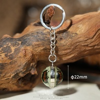 Nouveauté Porte-clés avec de vrais insectes et insectes dans de la résine luminescente Conception double face - Cadeau souvenir promotionnel
