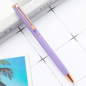 Wholesale High Quality Custom Advertising Metal Ballpoint Multi-<b>Color</b> Rotating Promotional Gift <b>Pen</b> With Printable Logo - Product Image 4