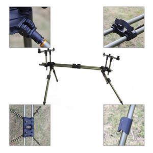 Soporte de Cañas de Pescar Retráctil Ajustable JSFUN, Soporte de Aluminio para <span class=keywords><strong>3</strong></span> Cañas de Pescar - Product Image 3
