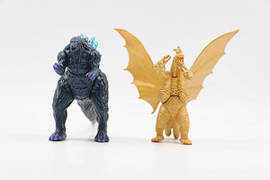 God-zilla Toys Figurines d'action les monstres brûlant Heisei Mecha Ghidorah Pack en plastique Mini dinosaure Playsets Cake Toppers - Product Image 3
