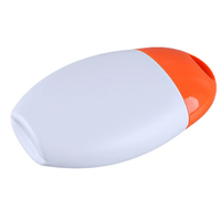 Conteneur en plastique PE plat personnalisé de 50 ml/100 ml, respectueux de l'environnement, pour crème solaire, crème pour les mains, fond de teint liquide, flacon isolant