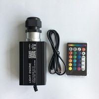 Moteur d'éclairage LED à fibre optique en aluminium 220V 16W Mini Twinkle avec contrôle par application mobile et RGBW pour éclairage de voiture effet ciel étoilé