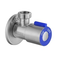 Robinet d'Angle de Contrôle d'Eau Commercial Fourni par l'Usine Raccords de Salle de Bain Cuisine 1/2 SUS 304 Robinet d'Angle de Toilette OEM
