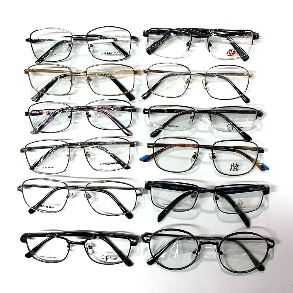 Wholesale Ready Stock Cheap Randomly Mixed Metal Rim Frames Optical Eyewear Eye Glass Glasses