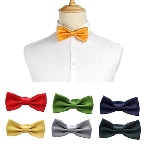Vendita diretta della fabbrica di moda papillon matrimonio luce blu papillon all'ingrosso solido uomo poliestere papillon cravatte