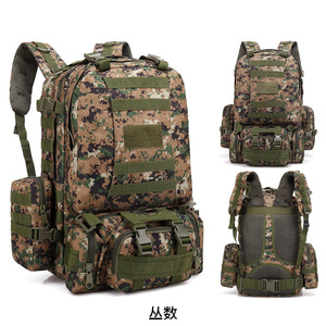 Sac à dos tactique camouflage pour homme, grande capacité, imperméable, en tissu Oxford polyester, nouvelle fermeture éclair, pour le sport, vente en gros - Product Image 4
