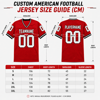 Camisetas de Fútbol Americano Profesionales al por Mayor para Hombre, 100% Poliéster, Anti-UV, Secado Rápido, Transpirables, Cosidas, Personalizadas