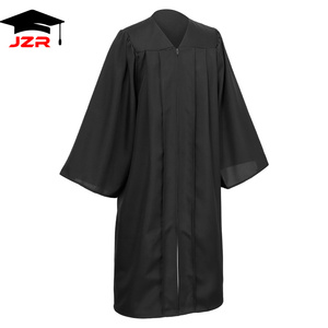 Vente en gros de robe de remise des diplômes noire mate robe de remise des diplômes et étole cordons d'honneur pour l'obtention du diplôme Toga - Product Image 3