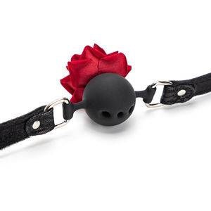 Juguetes de Bondage en Oferta, Mordaza para la Boca, Juguetes Sexuales para Mujer con Flor de Rosa, Mordazas de Silicona para Adultos, BDSM <span class=keywords><strong>Gay</strong></span>, Venta al por Mayor - Product Image 4