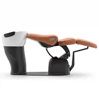 Fauteuil de lavage électrique moderne pour salon, en cuir PU noir, avec bac en céramique, confortable, et accoudoirs chromés