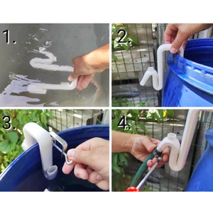 Tubo di troppopieno in plastica stampato in 3D, connettore per secchio d'acqua, 16,1 cm, 55 g, con diametro interno di 1/2 pollice per tubi idraulici - Product Image 4