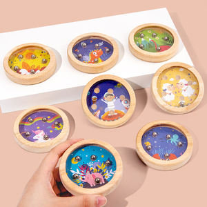 <span class=keywords><strong>Jeu</strong></span> <span class=keywords><strong>de</strong></span> boules <span class=keywords><strong>de</strong></span> palmier en bois pour adulte, jouet éducatif pour enfant, mini perles à marcher, pour l'équilibre, idéal pour un bébé, 4 pièces - Product Image 1