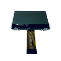 شاشة عرض LCD رسومية إيجابية FSTN-رمادية DETONE LCMD12864G-34 مقاس 128x64، وحدة 10 دبابيس مع شريحة تحكم ST7567، COG 2 بوصة، ضمان لمدة سنتين