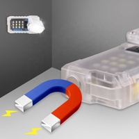 Mini lampe torche LED portable porte-clés multifonction, chargement Type C, étanche, tête rotative, base magnétique, 400 lm