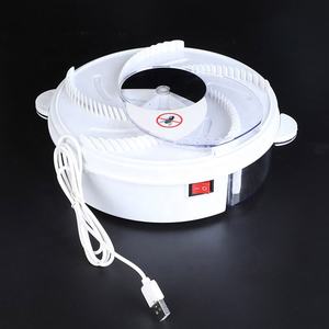 Maison Genie EcoTrappe - Attrape Mouche Électrique Tueur De Mouches Rotatif En Intérieur Comme En Extérieur (Bleu