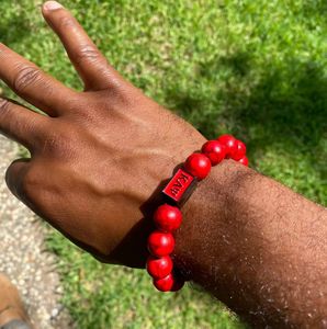 Braccialetto Elastico Personalizzabile con Perline e Lettera Greca Kappa, Moda Personalizzata per Fraternità - Product Image 6