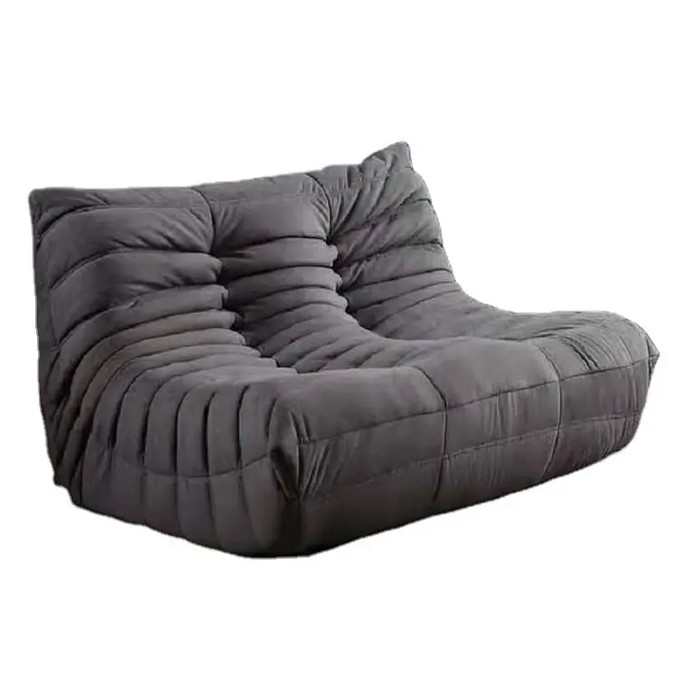 La vida moderna habitación conjunto muebles sofá perezoso sofá Silla de terciopelo de dos asiento del sofá bolsa de frijoles