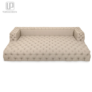 Factory Direct Sell Modern Luxury Furniture Fat Bastard Huge Rectangle Beige Fabric for Villa Living Room UP-016 Fat Bastard Sof - Product Image 4