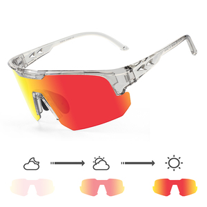 In Stock Photochromic <strong>Cycling</strong> Sunglasses <strong>Clear</strong> to Pink Red Blue TR90 UV400O Outdoor Running <strong>Glasses</strong> for Ready to Ship - Product Image 1