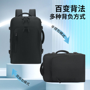 Laptop <b>Backpack</b> Large Capacity Softback With Computer Interlayer Business Travel Unisex Gray <b>Backpack</b> With Shoulder <b>Straps</b> - Product Image 3