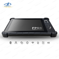 HFSecurity FP08 IP65 Android Tablet con lector RFID con escáner biométrico de huellas dactilares SDK código de barras