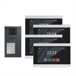 Multi Families Manos libres Tuya Smart <span class=keywords><strong>Wifi</strong></span> Videoportero Timbre y monitor Timbre Intercomunicador <span class=keywords><strong>Kit</strong></span> Negro - Product Image 4
