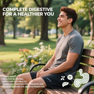 Kapsul pembersih usus besar pabrik mempromosikan pencernaan sehat merangsang metabolisme dan manajemen berat suplemen Detox - Product Image 4