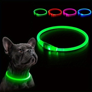 <span class=keywords><strong>Collar</strong></span> LED Cortable para Perro, Recargable Tipo C, Tubo de TPU Brillante, <span class=keywords><strong>Collar</strong></span> de Seguridad para Mascotas, Resistente al Agua, Luz Nocturna para Caminar - Product Image 6