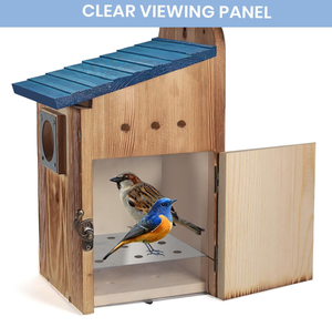 Lüks Su Geçirmez Dayanıklı Kuş Yuvaları Ahşap Mavi Kuş Evleri Mavi Kuşu, Kırlangıç, İspinoz, Çekirdek Kuşu, Kardinal için - Product Image 2