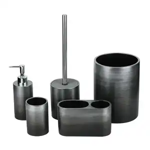 Decorativa moderna Vasca Da <span class=keywords><strong>Bagno</strong></span> Lavanderia Secchio Piatto di Sapone Del Supporto Scopino Del Progettista Pieno Di Lusso In Marmo <span class=keywords><strong>Accessori</strong></span> Per il <span class=keywords><strong>Bagno</strong></span> <span class=keywords><strong>Set</strong></span> - Product Image 1