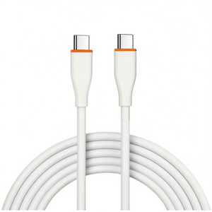 Câble de charge universel Type C vers Type C 6FT 20W à charge rapide pour téléphone portable et appareils, gaine TPE blindée, cuivre pur - Product Image 1