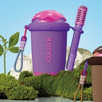 OEM K98 Mini haut-parleur intelligent portable rechargeable BT 5.3 10W à gamme complète, fonction karaoké, AirPlay, lumières LED RVB, 2 microphones