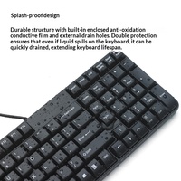 Ensemble clavier et souris filaires Rapoo X120 X120PRO, 104 touches, taille standard, 1000 DPI, USB, Plug and Play, pour ordinateur de bureau, ordinateur portable