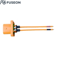 OEM ODM NEV HV IP67 Konektor Panel Oranye Perakitan 2 Pin Terminal Cincin Kabel Sinyal Tembaga OEM Pabrik Kustom