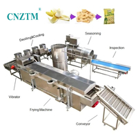 Commerciële automatische roestvrijstalen machine voor het maken van plantain- en bananenchips, hoge capaciteit voor kleine bedrijven