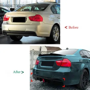 สปอยเลอร์กันชนหลังทรง M-Tech M Sport สำหรับ E90 E91 ปี 2005 ถึง 2012 ชุดแต่งดิฟฟิวเซอร์ล่าง ป้องกันการกระแทก อะไหล่ตกแต่งรถยนต์ - Product Image 2