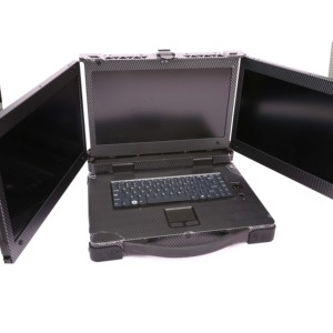 Computer portatile robusto industriale a triplo schermo da 15.6 pollici i7-10870H Win10/Linux produttore di Notebook robusto a tre schermi - Product Image 2