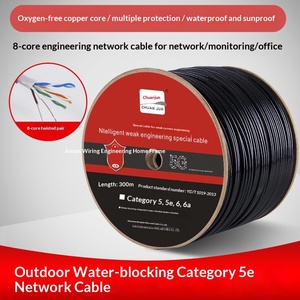 Cavo di Rete Cat5e Impermeabile per Esterni OEM ODM, 8 Core in Rame Privo di Ossigeno, Resistente alle Intemperie - Product Image 5