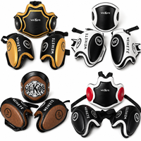Protège-cuisses Muay Thai personnalisables avec logo, en cuir PU, cibles de frappe durables et écologiques pour l'entraînement de boxe, MMA et kickboxing