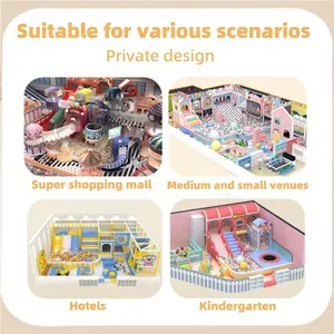 Dream Customizable Theme Diversified Design Attractive Macaron Style Kids Play Area Indoor Playground Equipment For Children