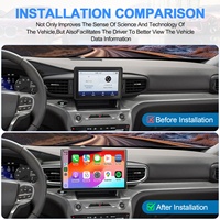 NaviHua Nuevo Diseño Radio de Coche Android de 12.5'' con GPS, Navegación, Multimedia, Carplay y Auto Estéreo para Ford Explorer 2021-2025
