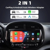 Adapter CarPlay Nirkabel 2 in 1 untuk Mobil, Port USB, Koneksi Plug and Play, Dongle Android Auto Carplay untuk Mobil