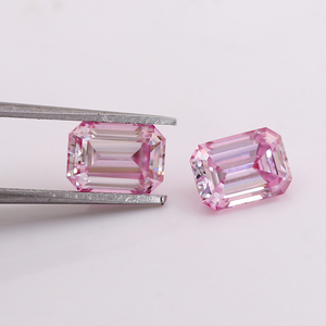 Diamant rose de qualité supérieure, <span class=keywords><strong>taille</strong></span> émeraude, diamant moissanite rose poli, <span class=keywords><strong>prix</strong></span> au carat - Product Image 3