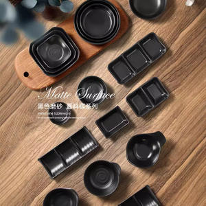 Plato para Salsas de Melamina Japonesa, Plato para Vinagre Negro, Resistente a Roturas, Plato para Salsa de Soya, Dispensador de Salsas, Vajilla para el Hogar - Product Image 2