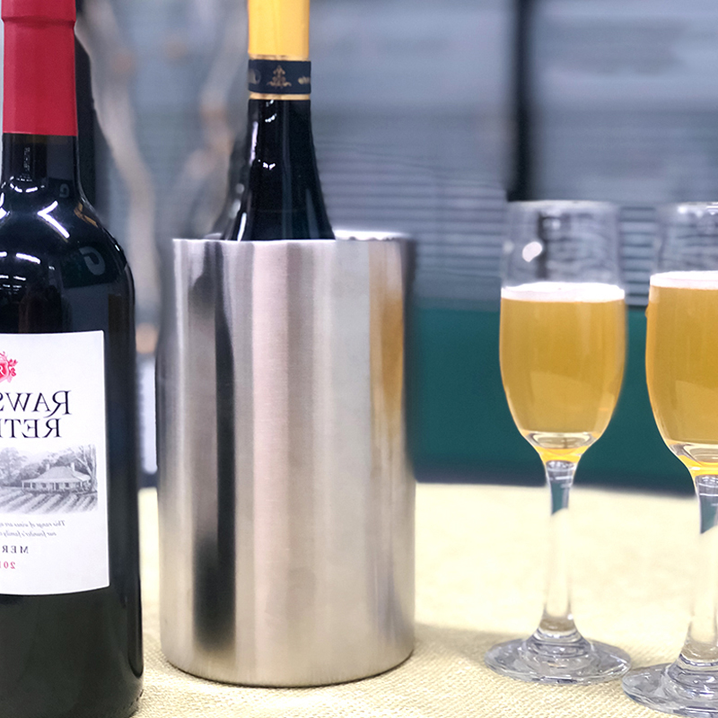 750 мл бутылки вина охладитель для льда из нержавеющей стали кулер ведро охладитель шампанского